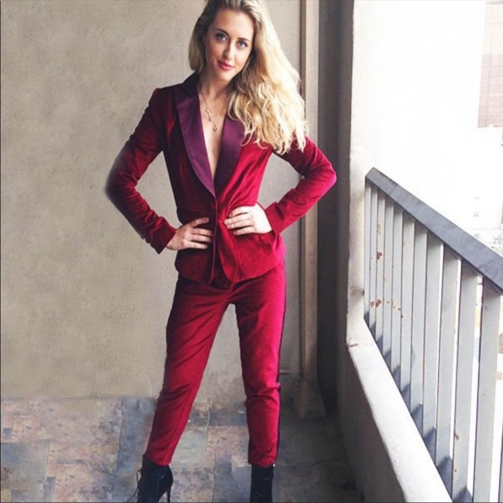 Altuzarra for Target Velvet Straight Leg Pants